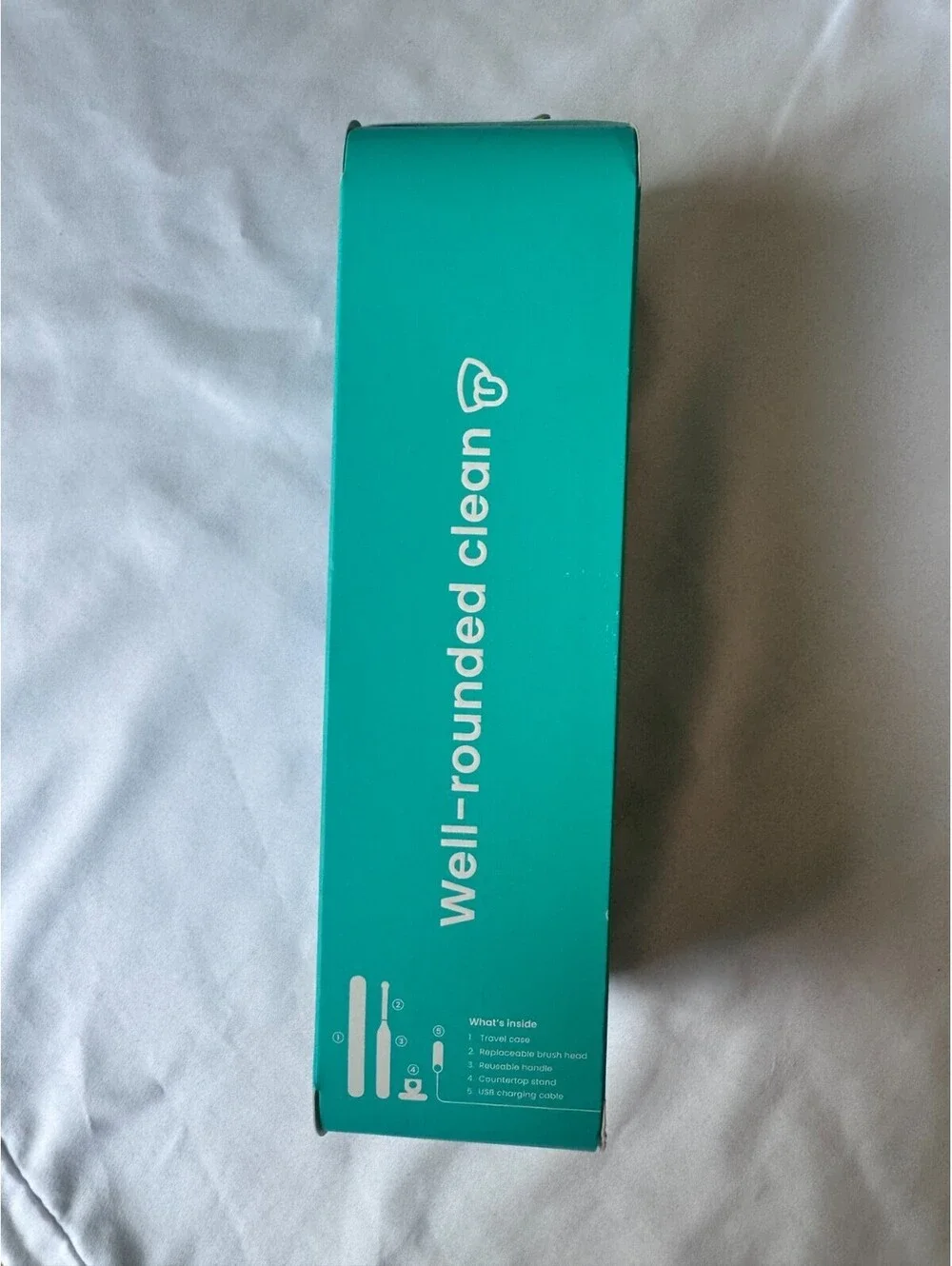 Quip 360 Oscillating Toothbrush Rechargeable w/ Traveling Case-White/Silver!